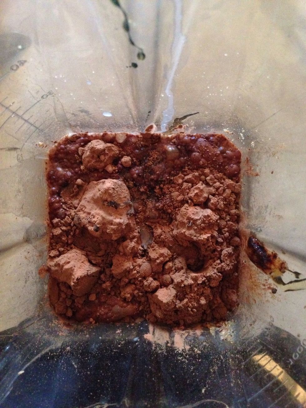 Add the rest of the ingredients. And blend again until completely mixed.