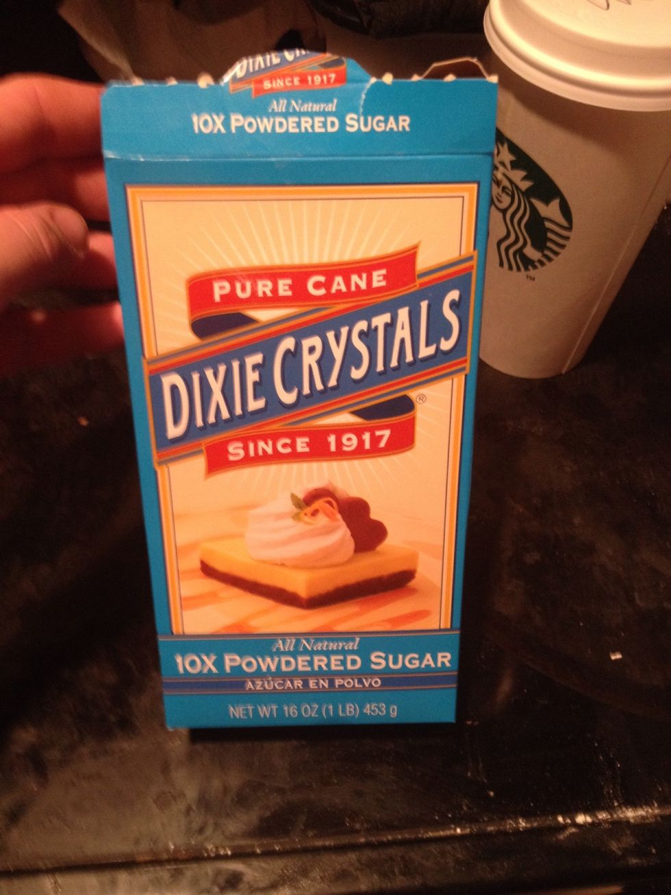 Add the rest of the powdered sugar about 1/4 cup