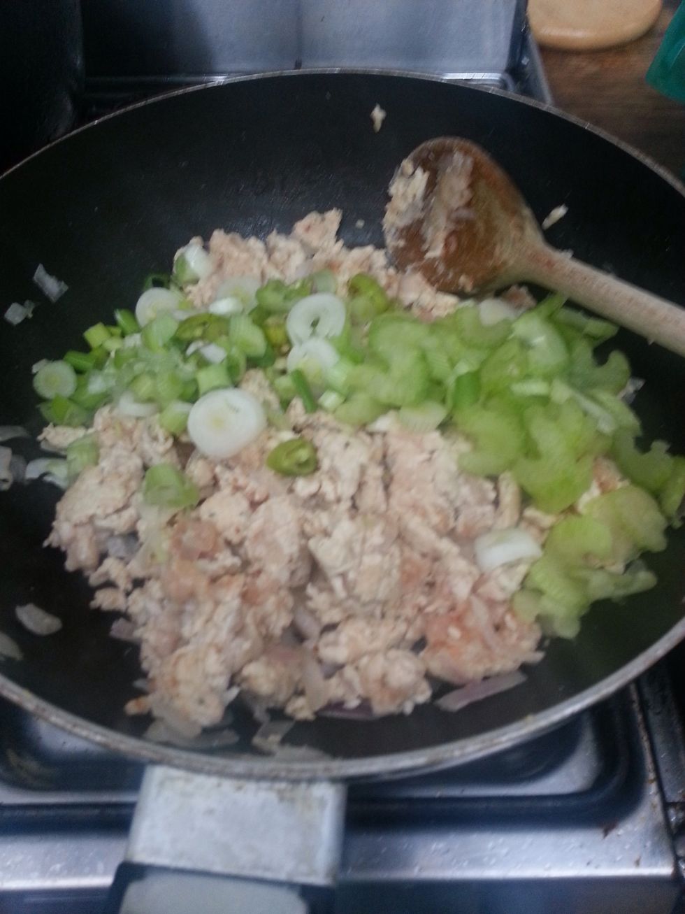 Add the rest of the veg ingredients and stir (20-30mins) - I didn't add salt but if you want to, now would be the best time.