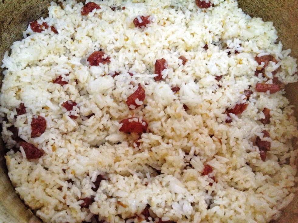 add the rice and mix mix mix