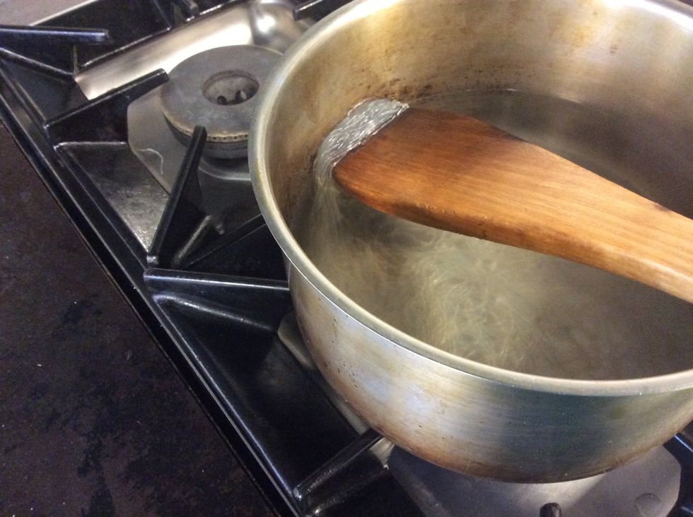 Add the rice noodles, cook for a few minutes