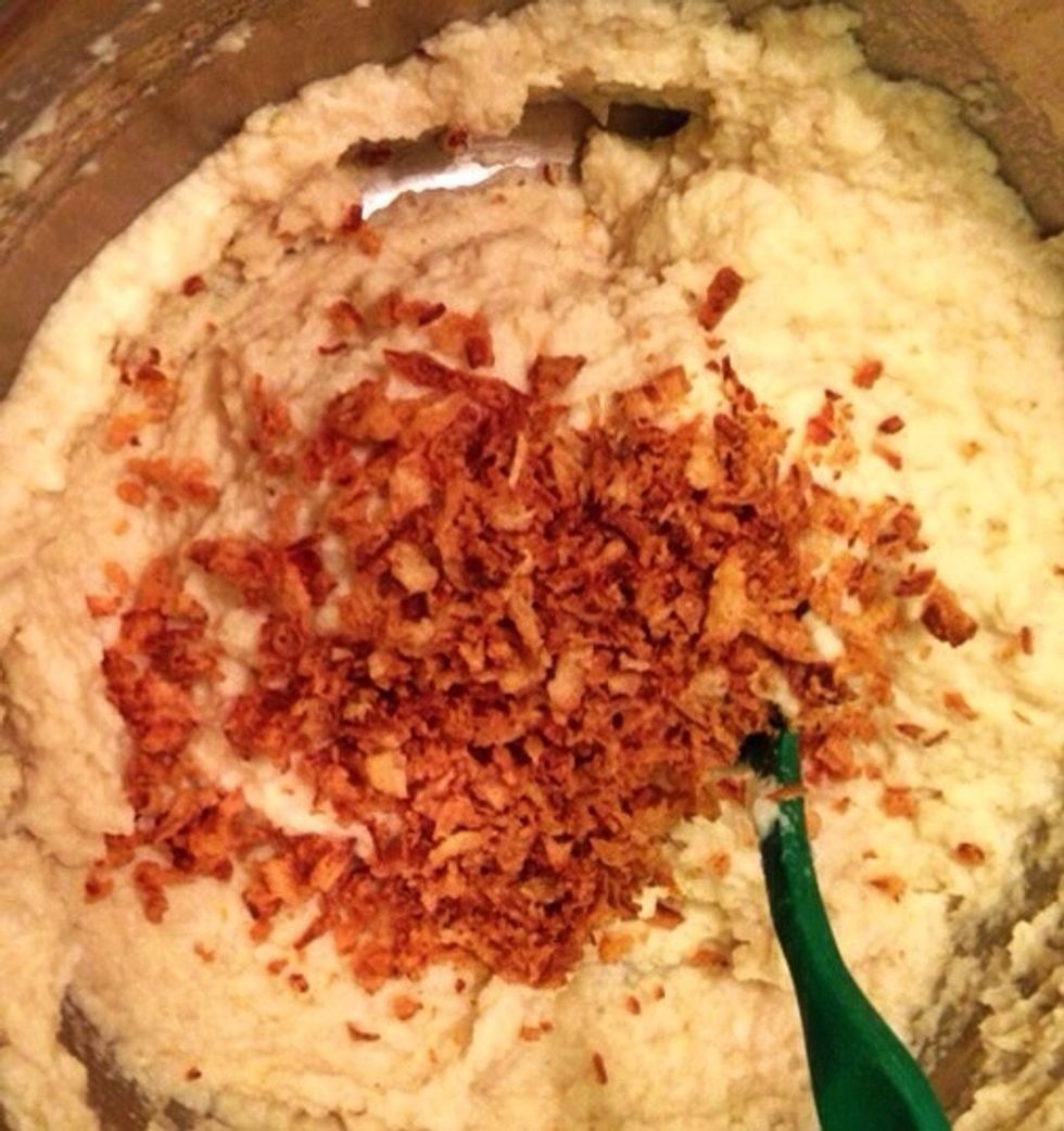 Add the roasted onion just before serving.