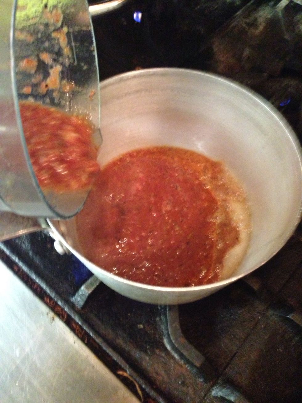 Add the salsa, and stir