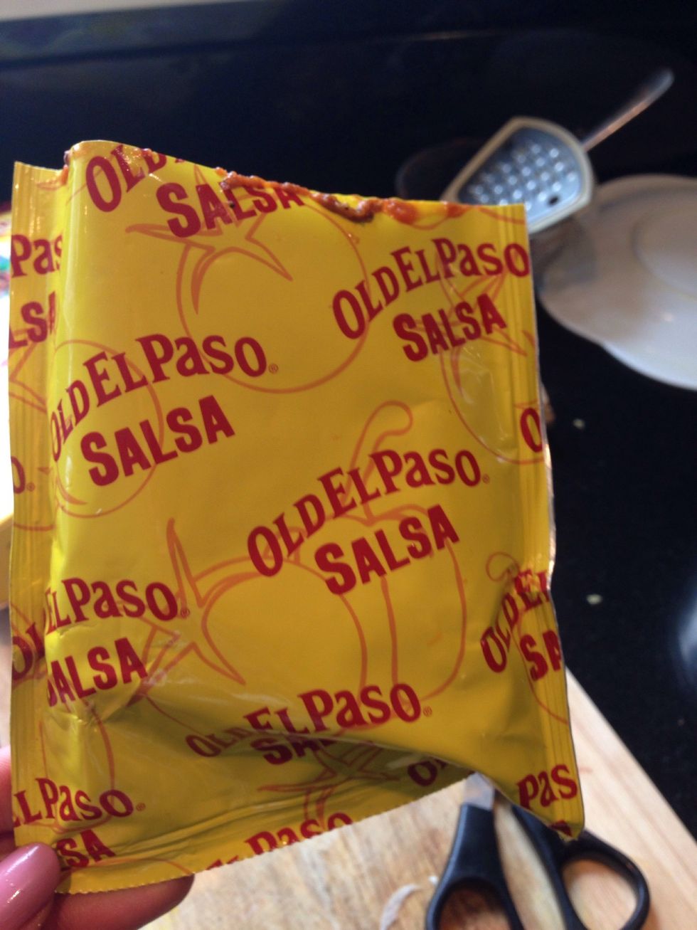 Add the salsa in aswell