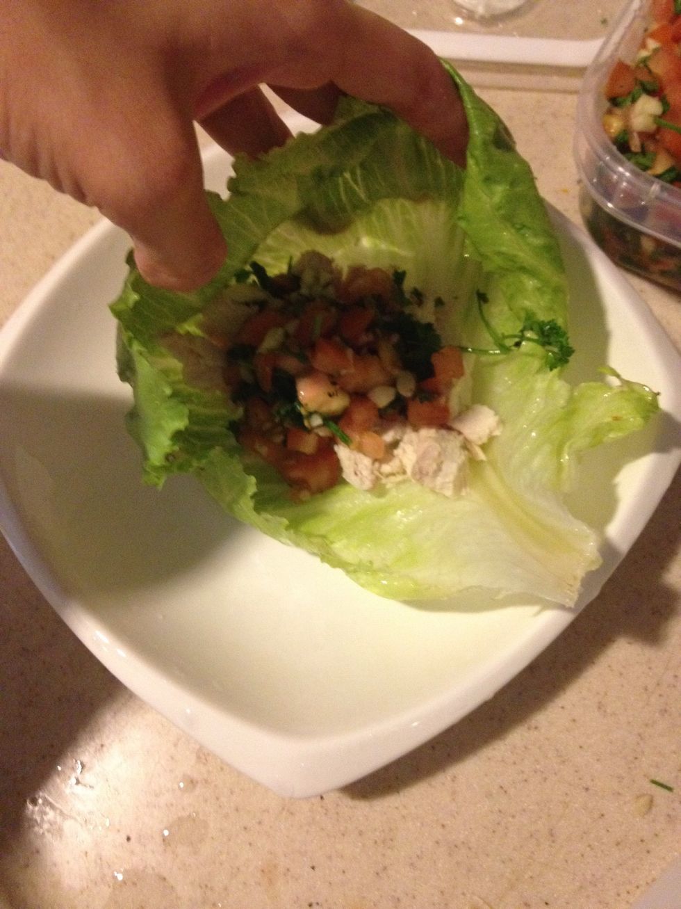 Add the salsa.