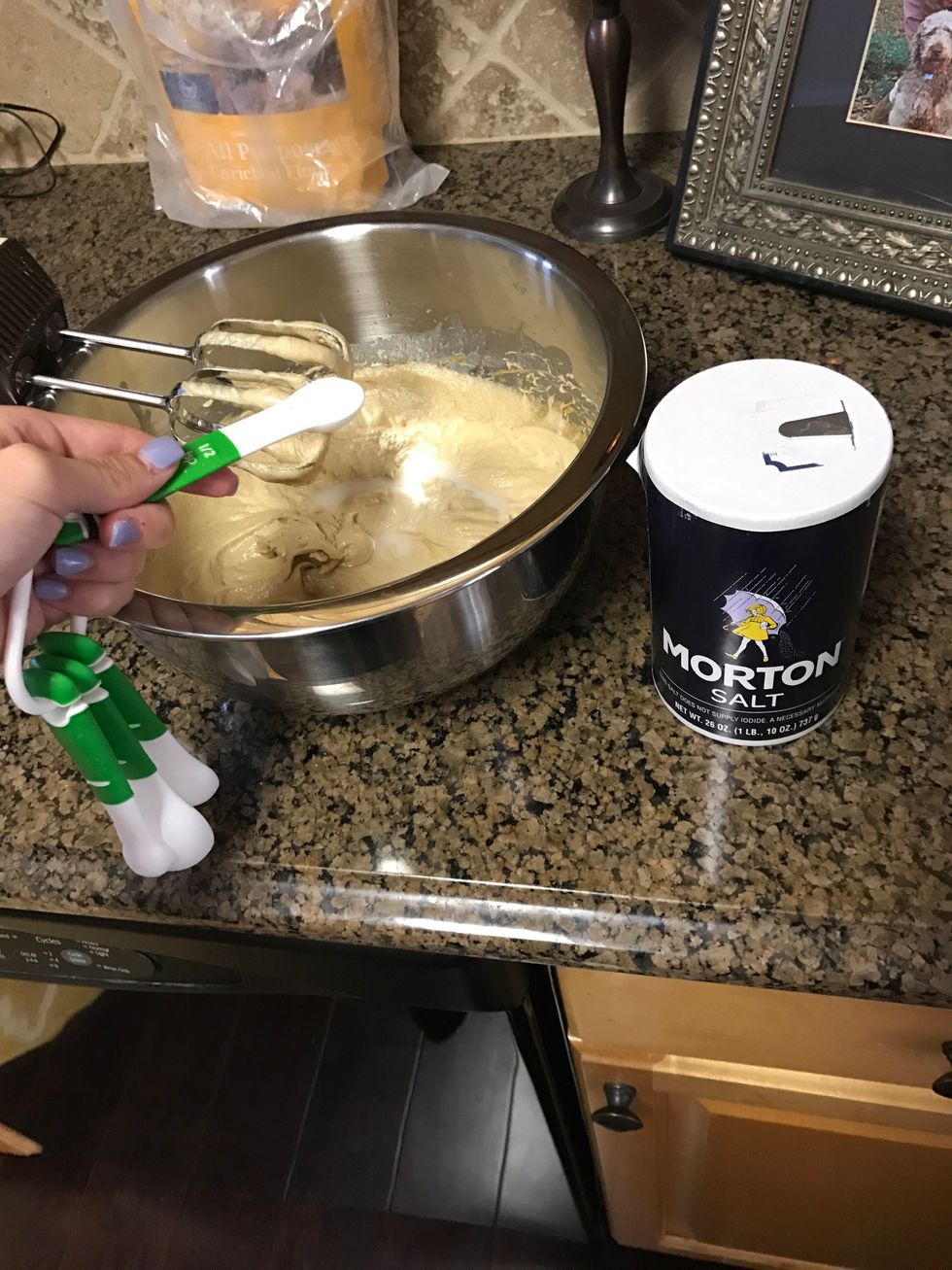 Add the salt and mix it all together