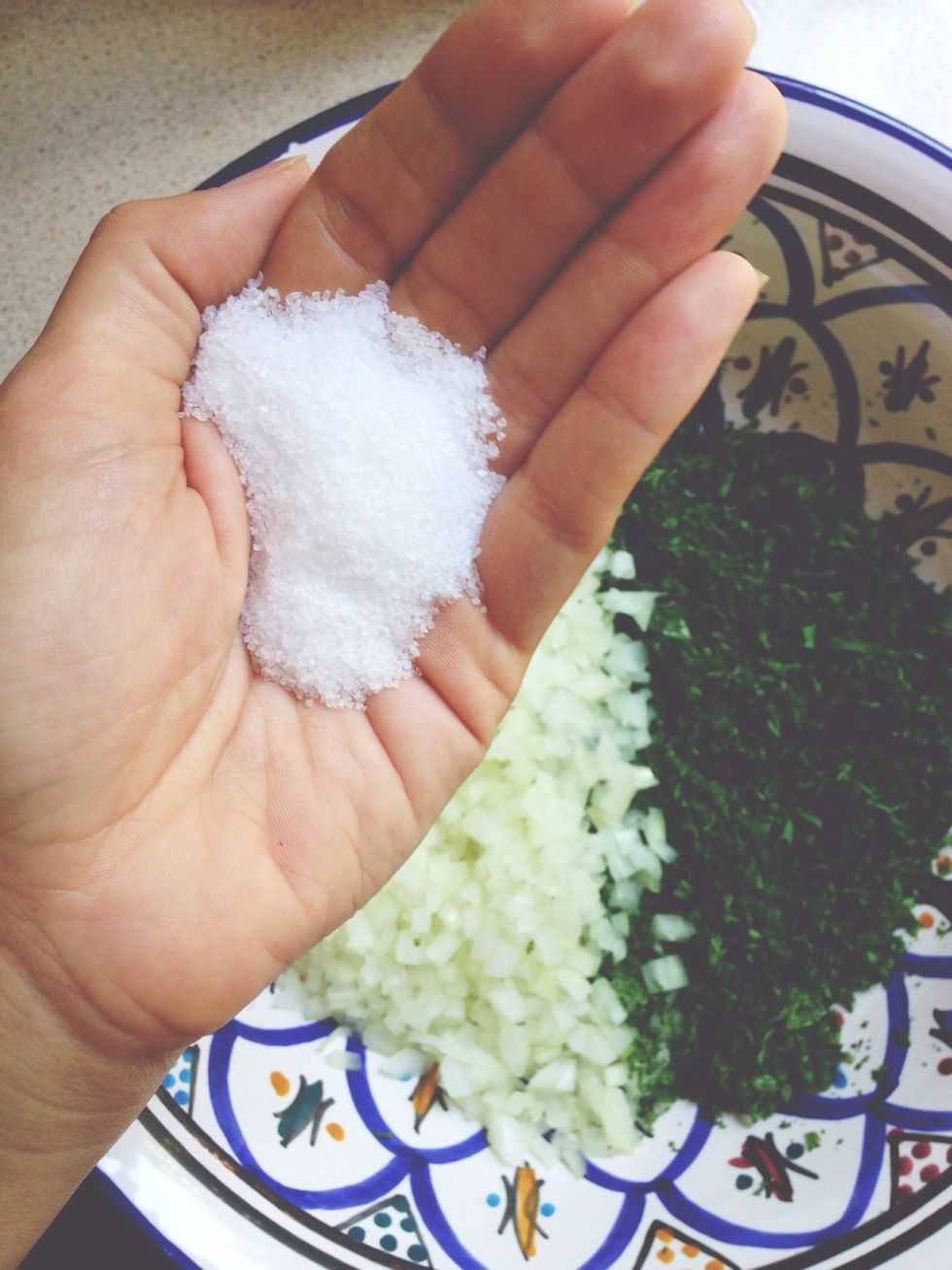 Add the salt - I used approximately 2.5 tsp.