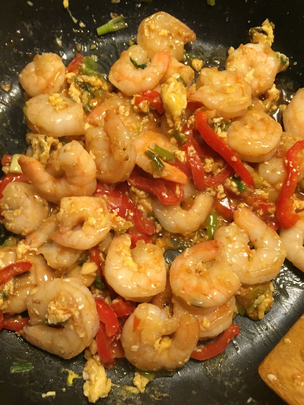 Add the sauce & mix.