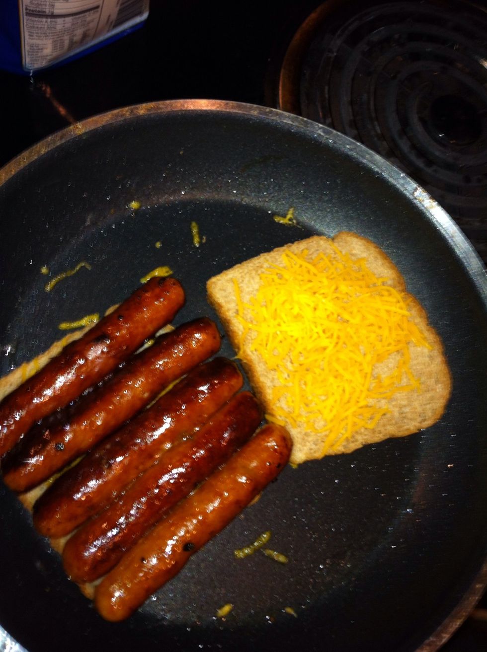 Add the sausage first