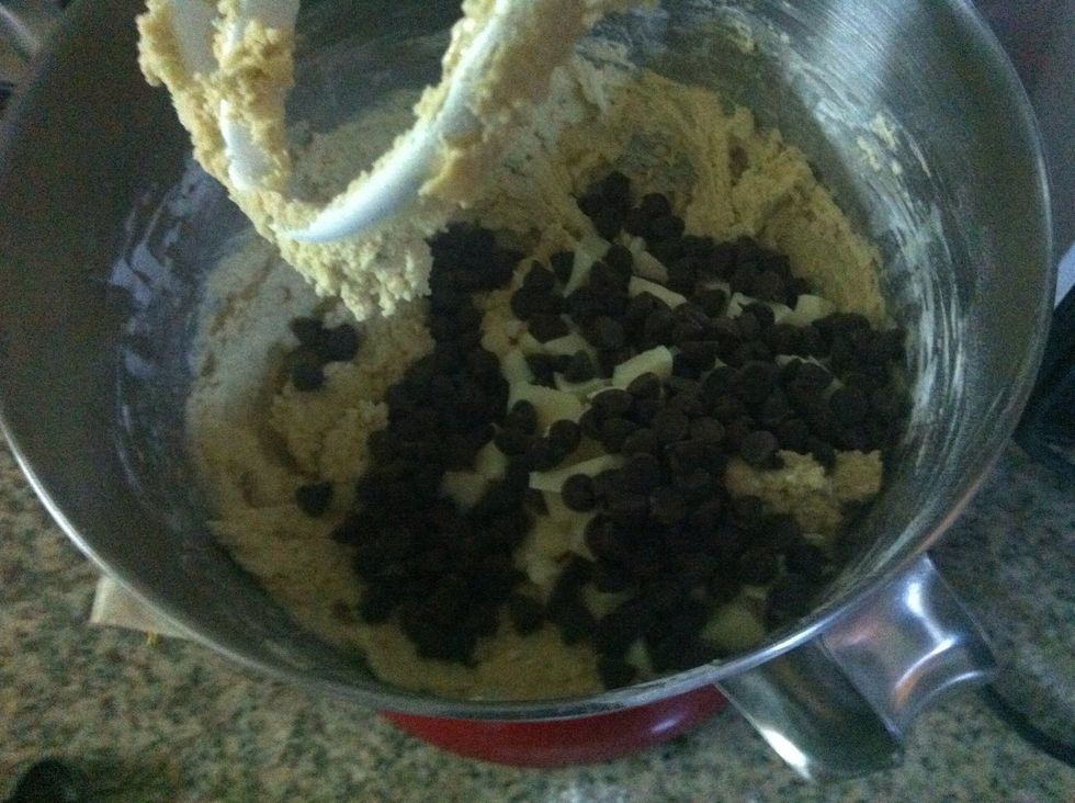 Add the semi sweet chocolate