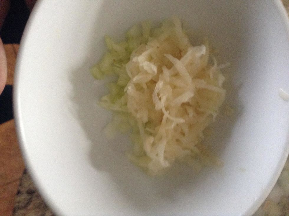 Add the shredded potatoes.