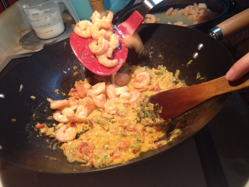 Add the shrimp!