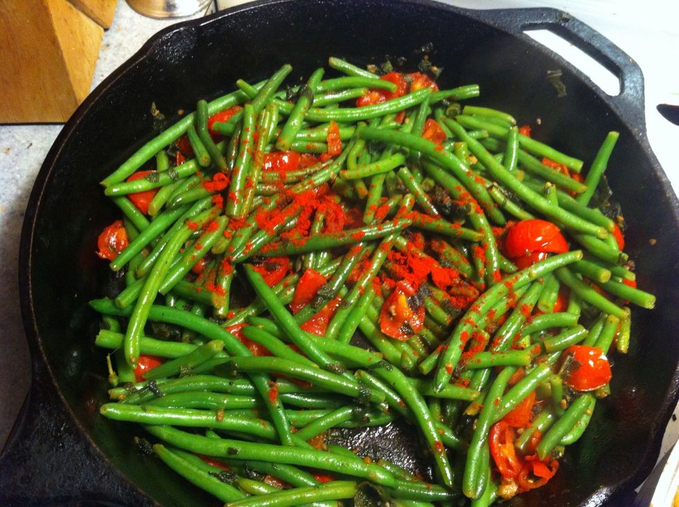 Add the Smoked Paprika plus cracked pepper and stir in well... Simmer another 8 to 10 minutes and its ready to eat! ...