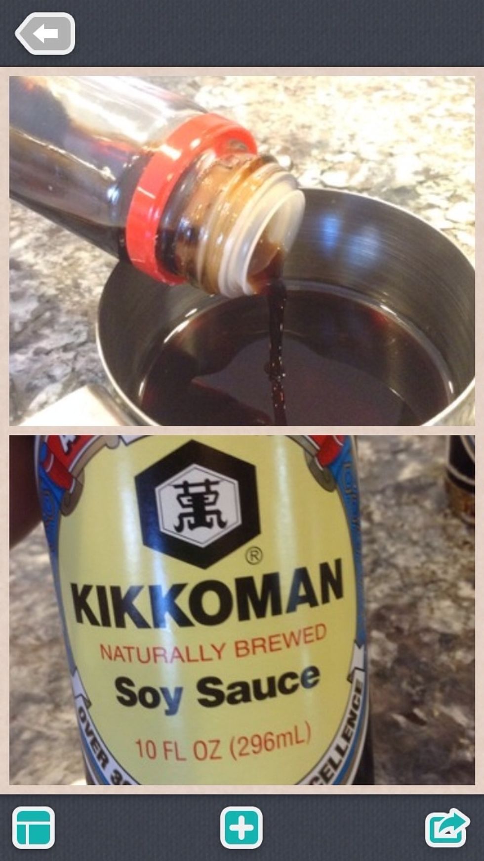 Add the soy sauce
