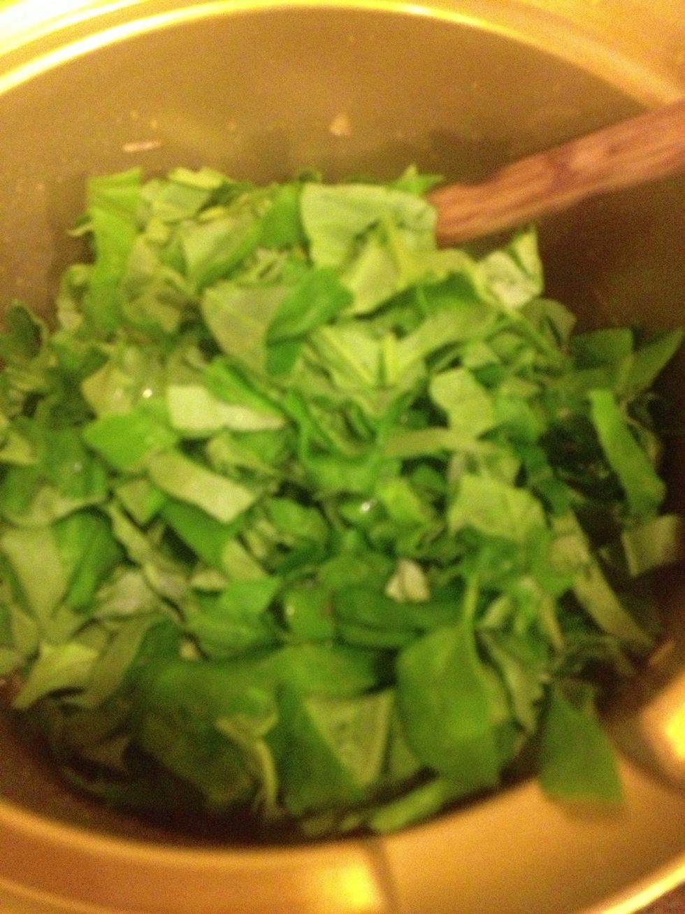add the spinach