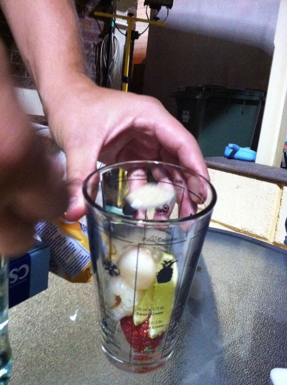 Add the sugar.
