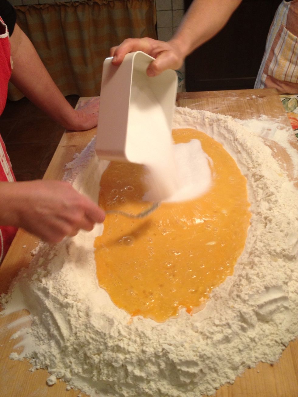 Add the sugar
