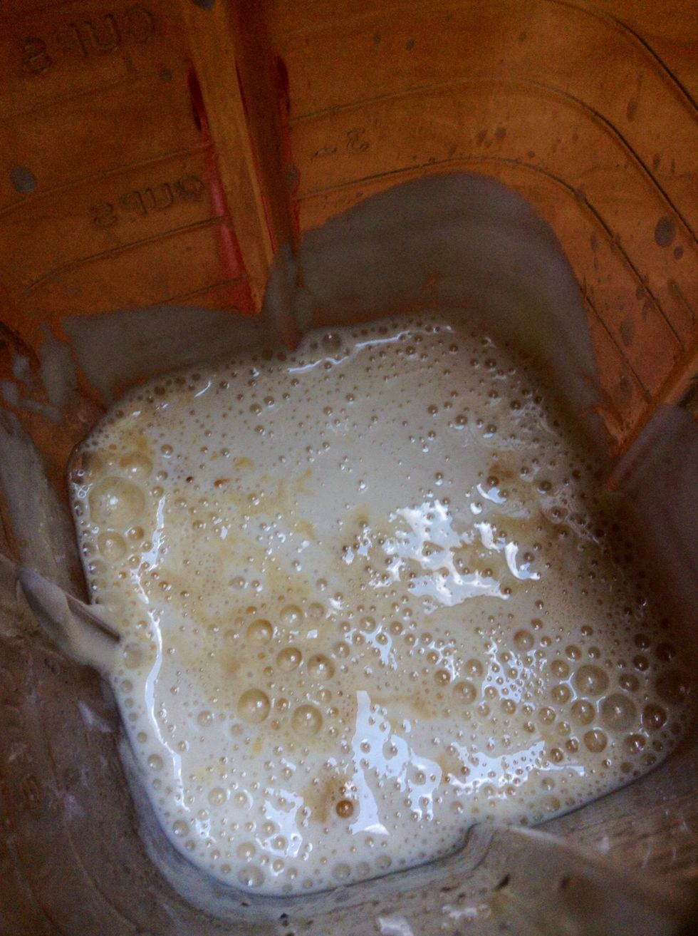 Add the tea with the ice cubes and blend it up bruddah \ud83c\udf39