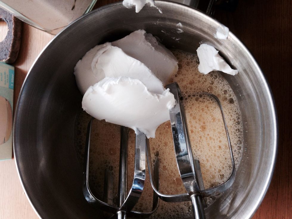 Add the thick part of the coconut milk.