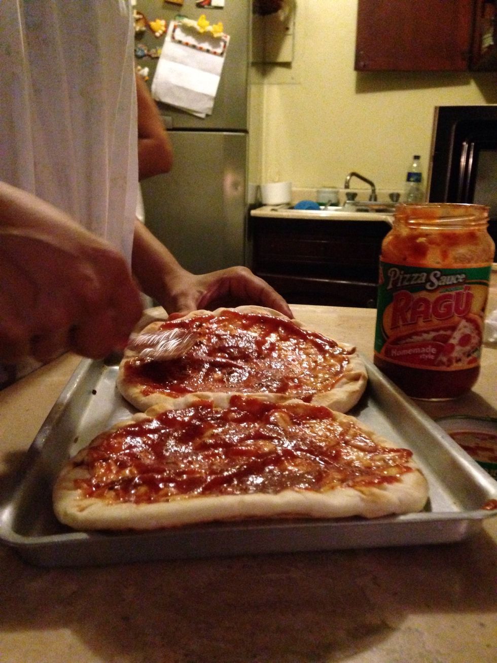 Add the tomato sauce