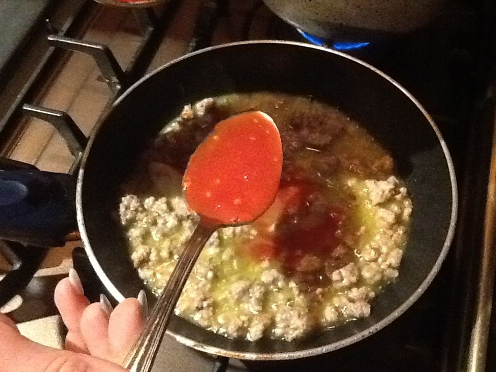 Add the tomatoes and let it simmer for 15 minutes