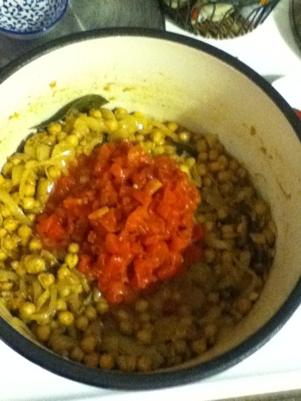 Add the tomatoes...
