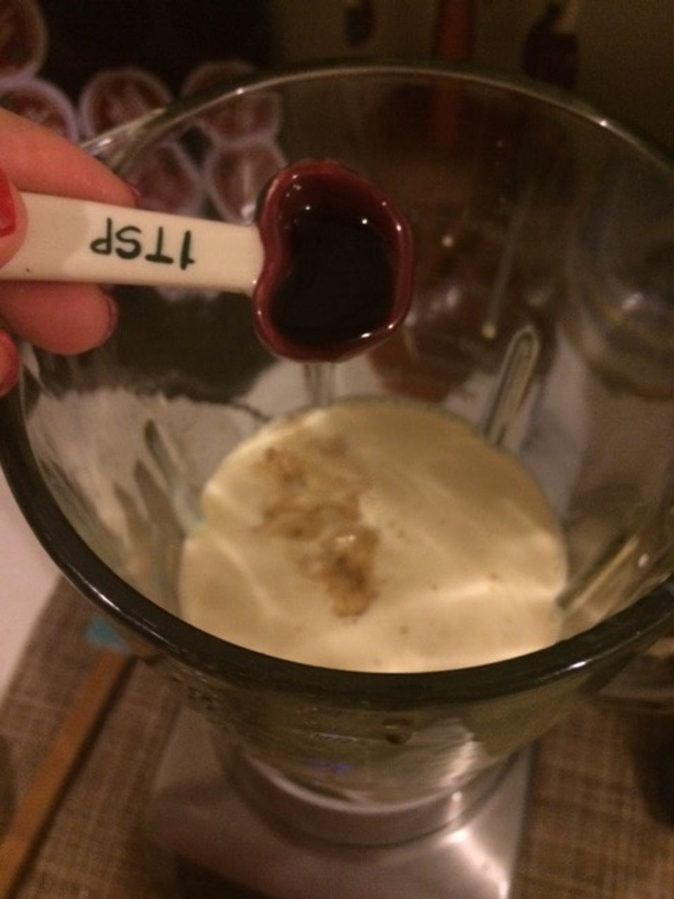 Add the tsp. of vanilla extract