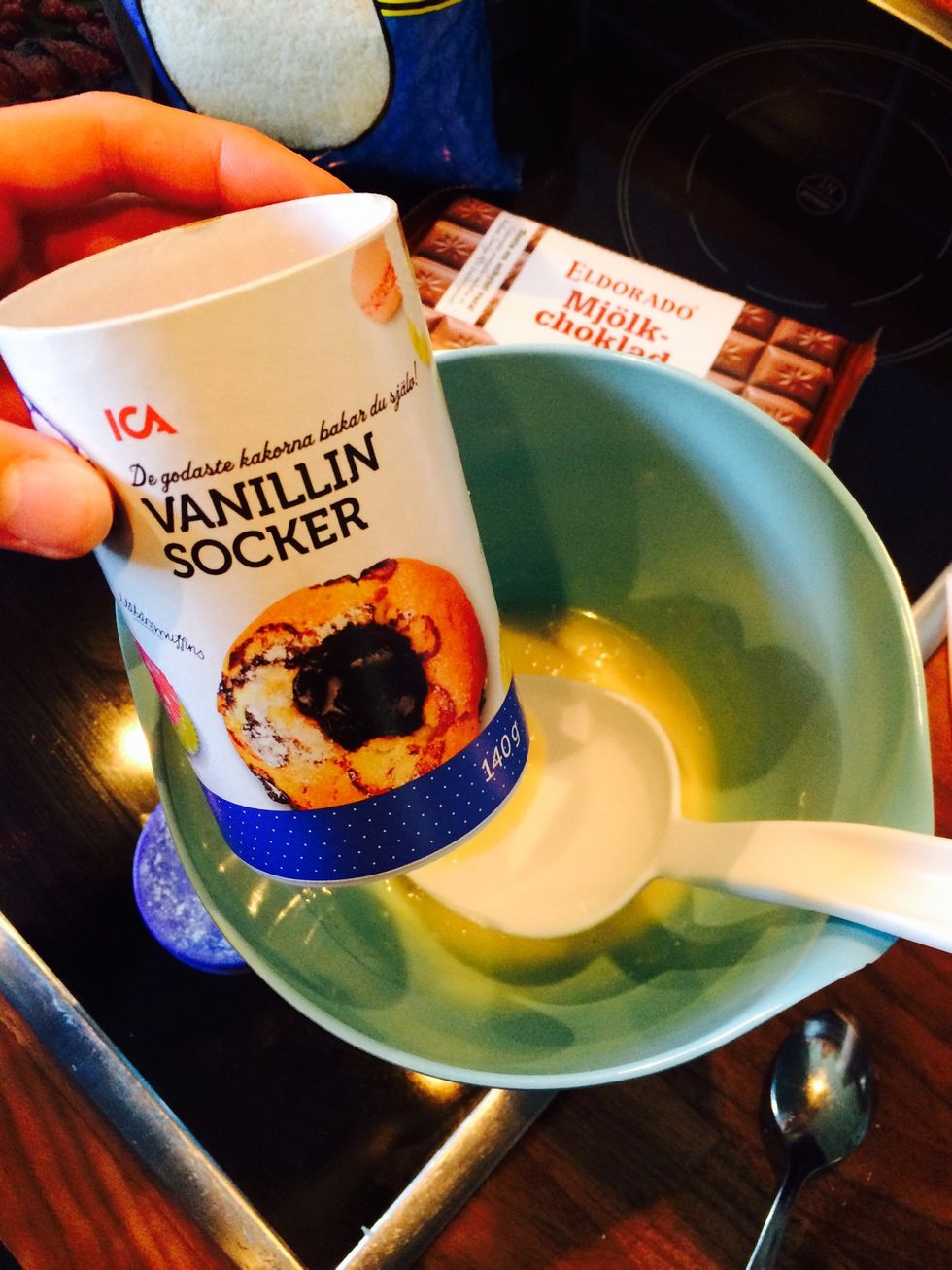 Add the vanilla (in Sweden we call it vanilla sugar) \ud83d\ude03