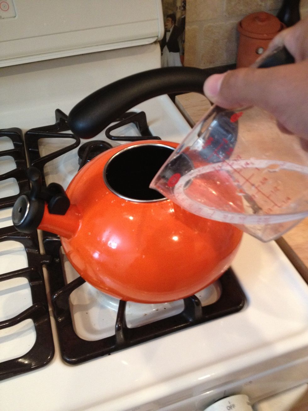 Add the water to the kettle