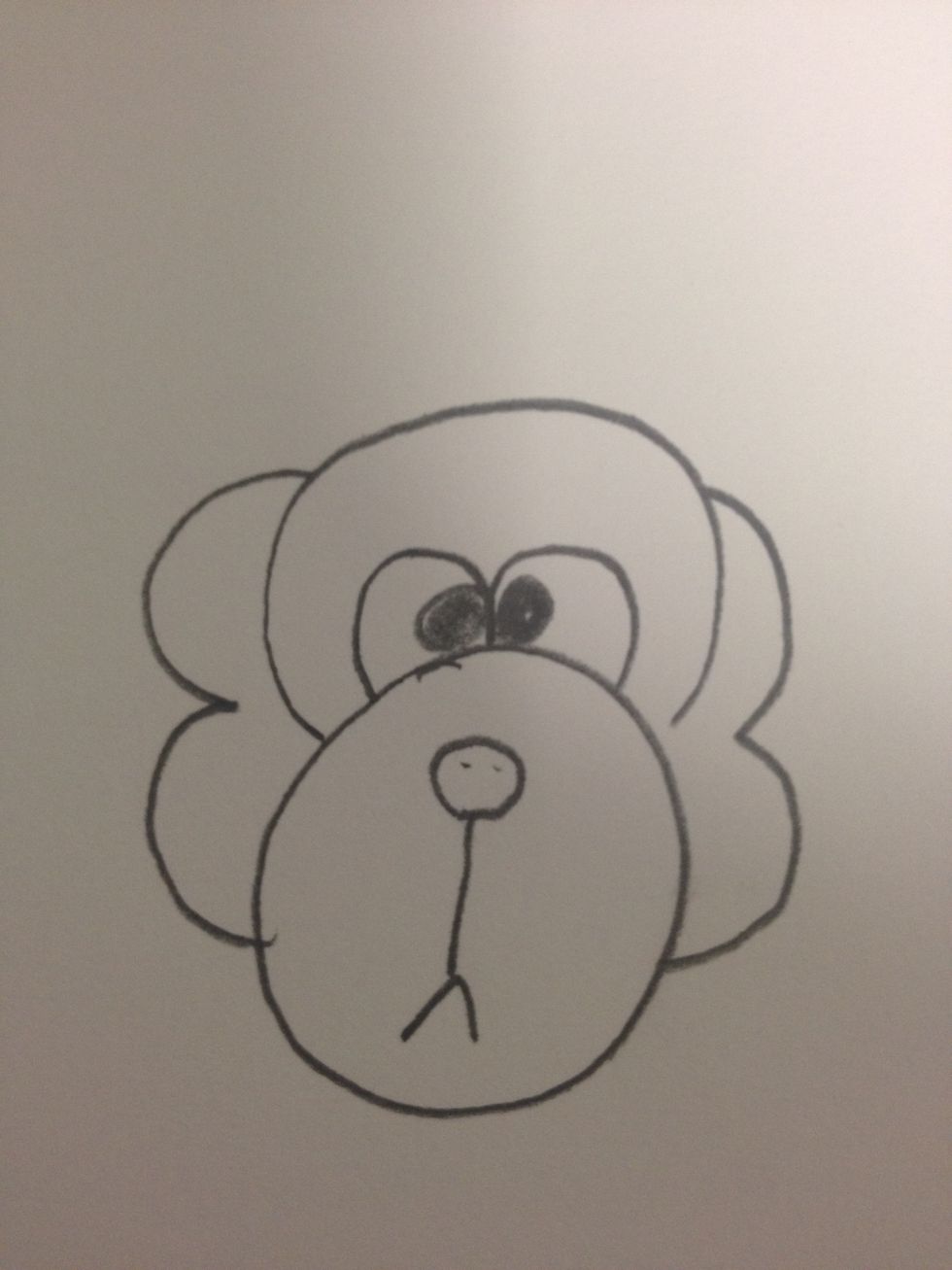Add the wavy ears like so