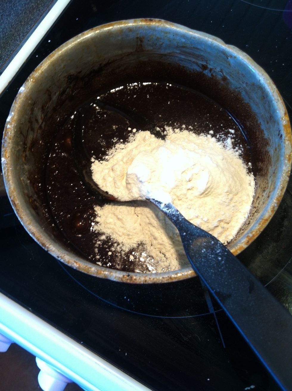 Add the wheat flour