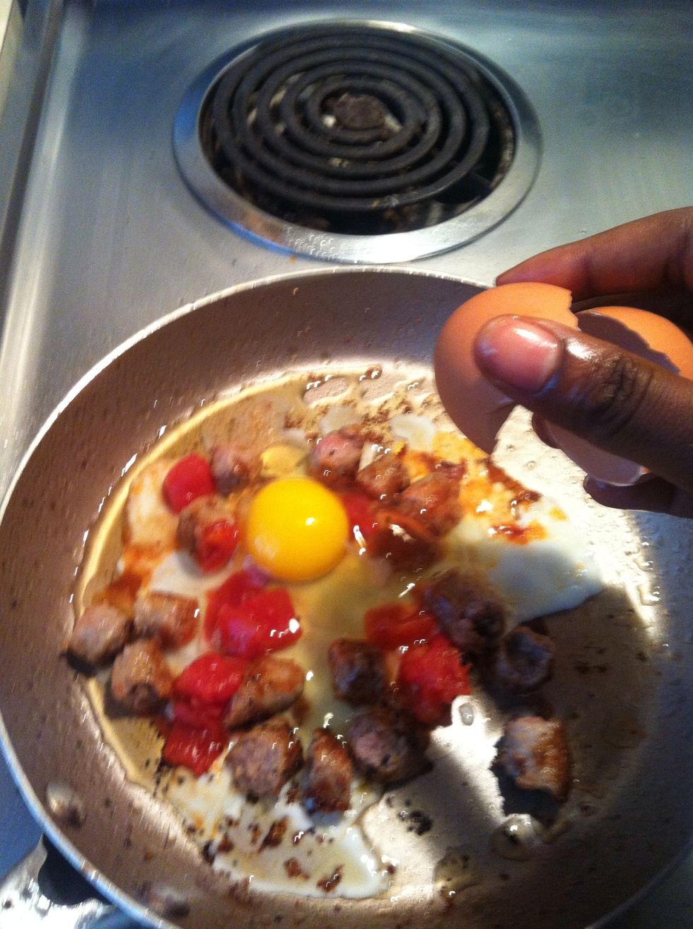 Add the whole 2nd egg