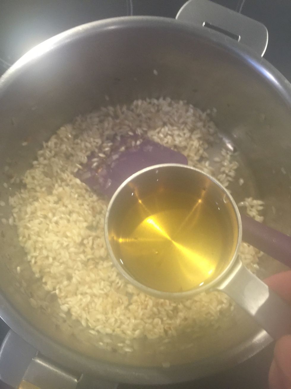 Add the wine. Once absorbed