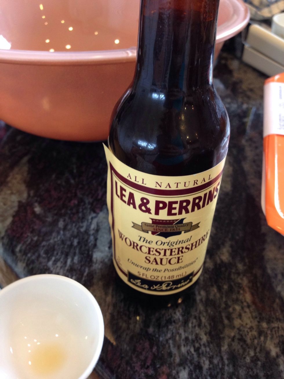 Add the Worcestershire sauce.