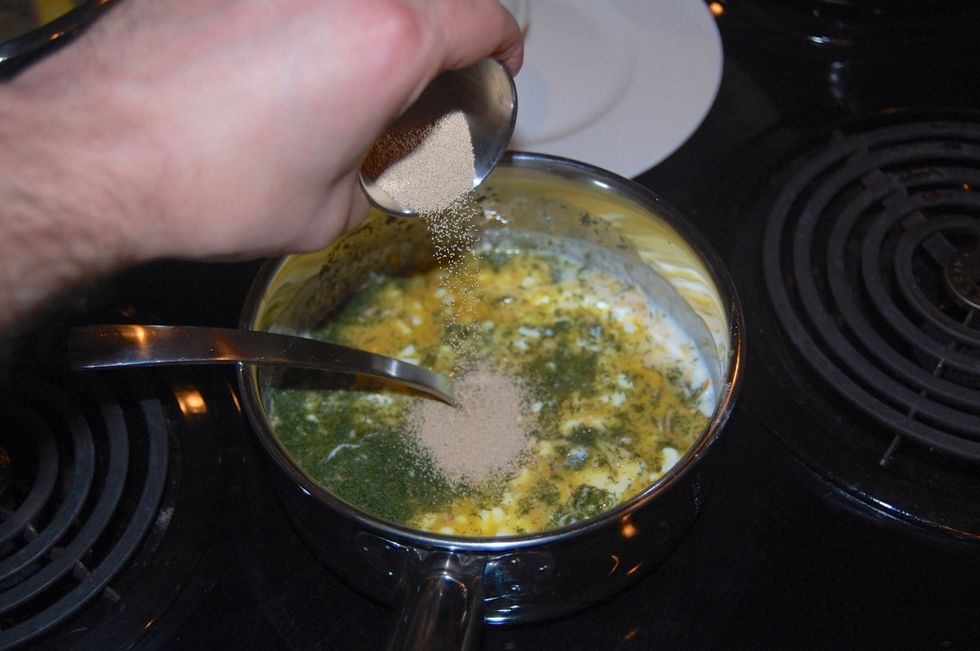 Add the yeast LAST.