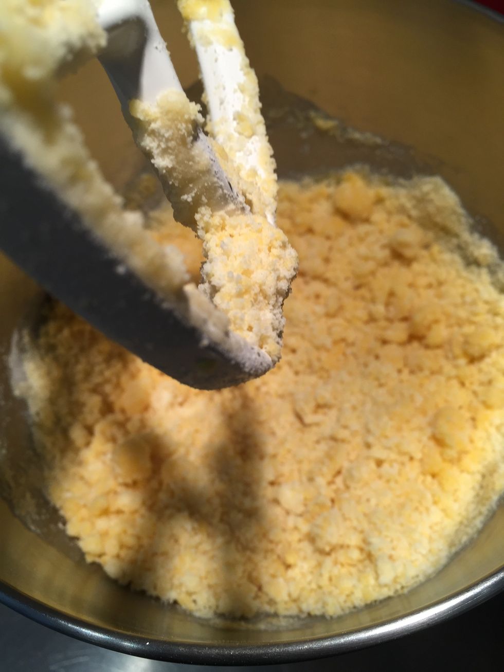 Add the yeast. Mix add the rest of the flour. Knead untill dough is smooth an elastic. Leave it to proof for 2 hrs