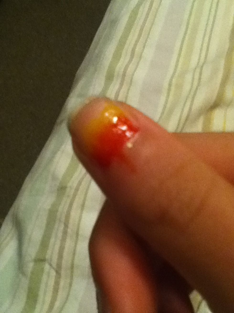 Add the yellow above the orange!