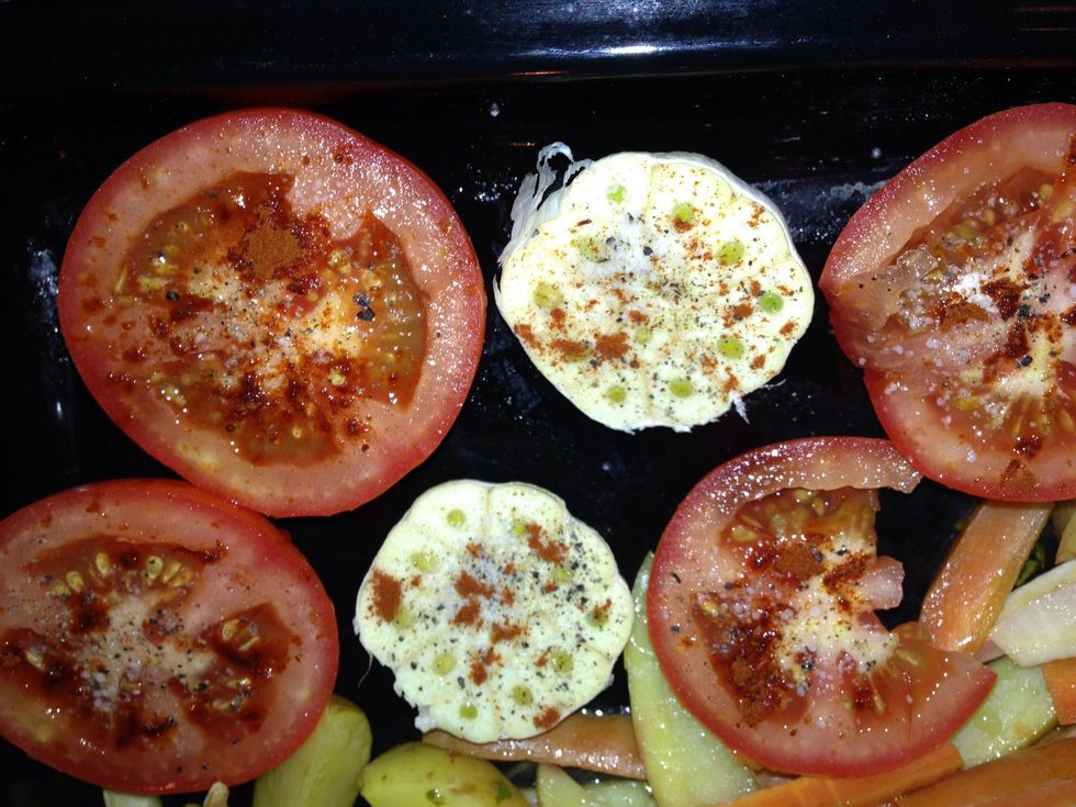 Add them in the oven (it can easily fit next to pattatoes, chicken or other). Oven must be on 180-200 degrees