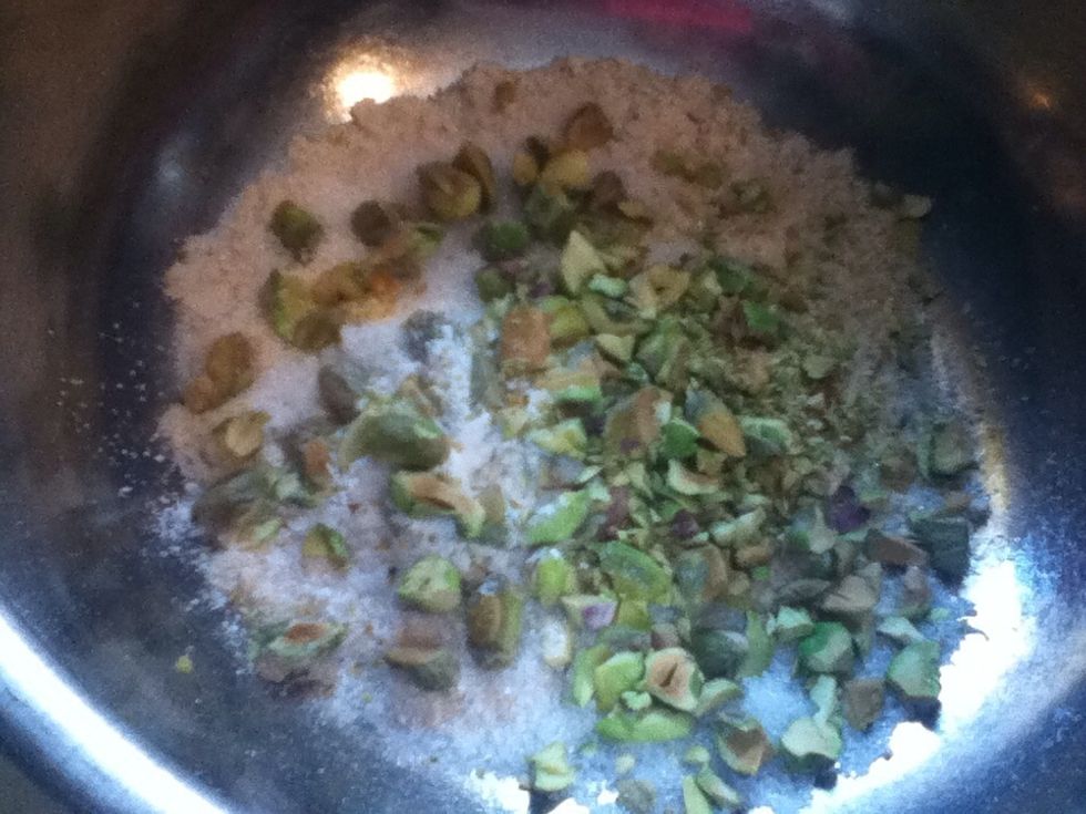 Add them to the dry ingredients.