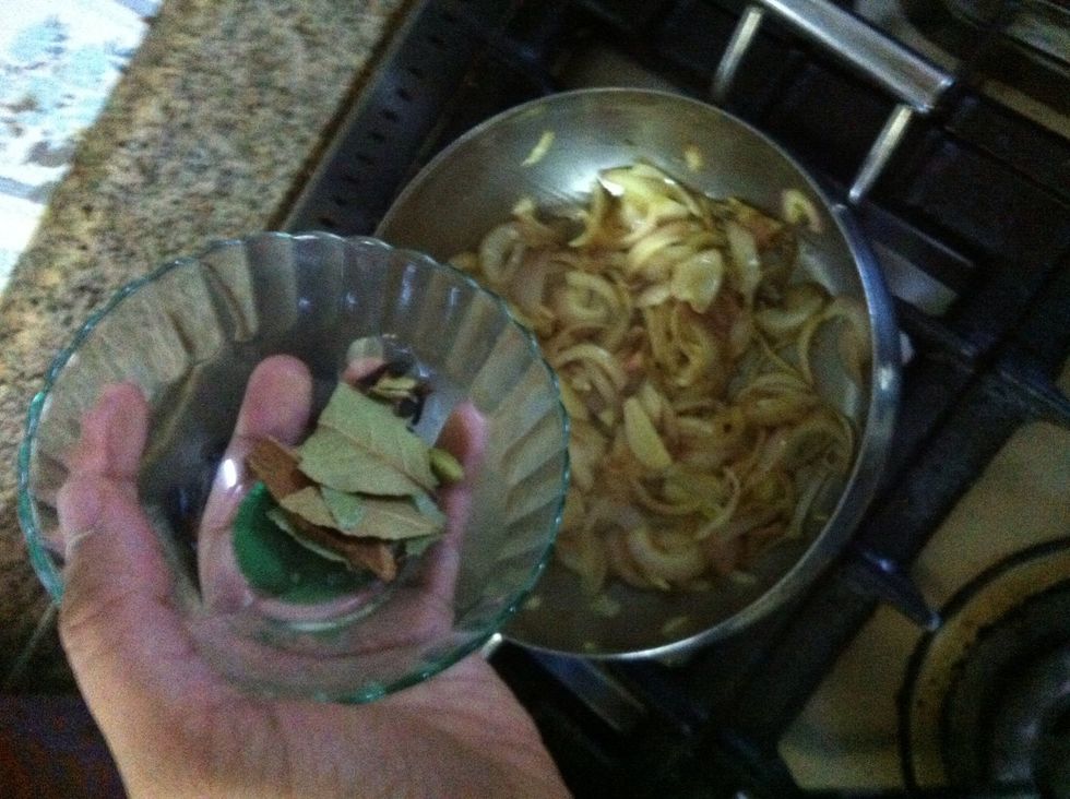 Add them to the onions and keep stirring until the onions brown up