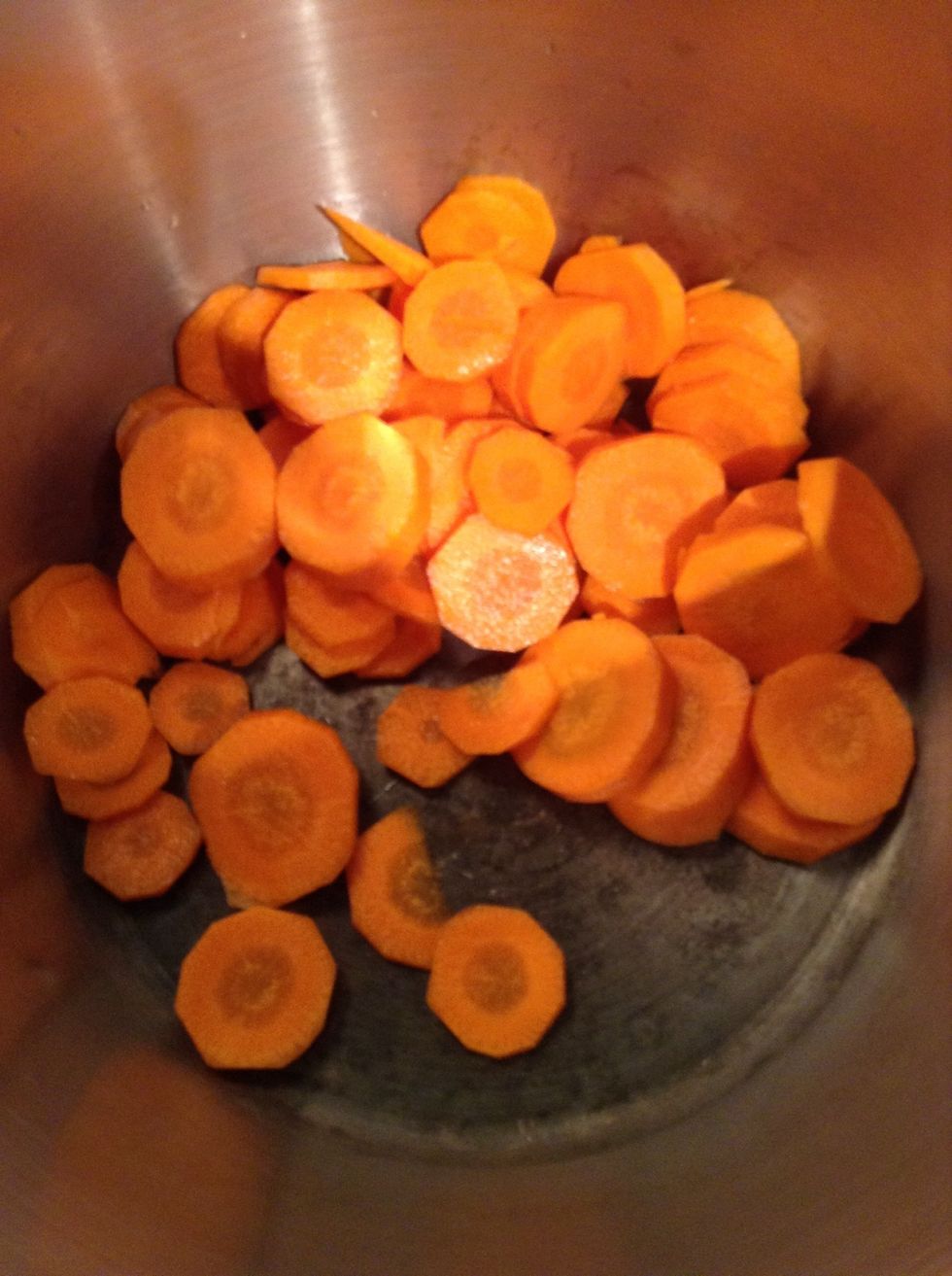 Add them to your pot. No heat at this point!