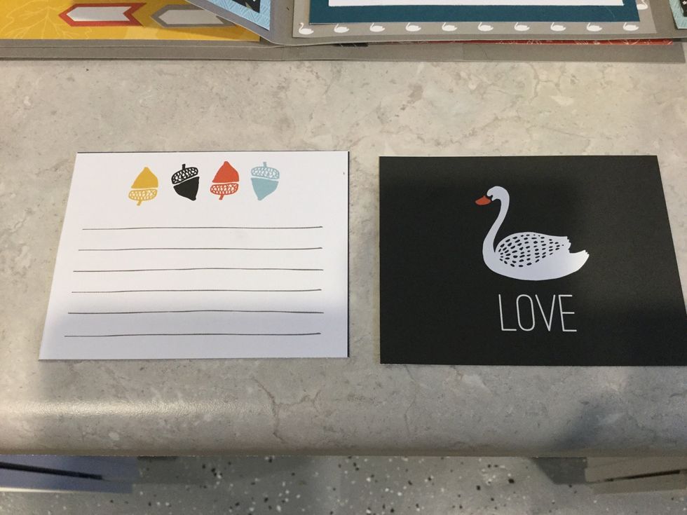 Add these cards to 3 X 4 flip flap,