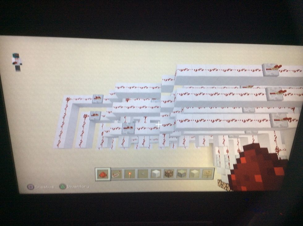 Add this redstone and repeaters.