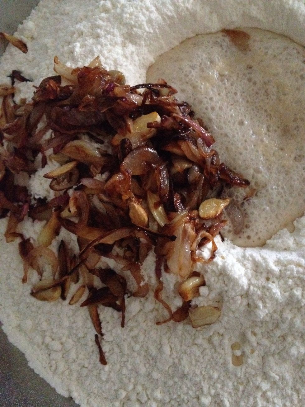 Add this to the flour .