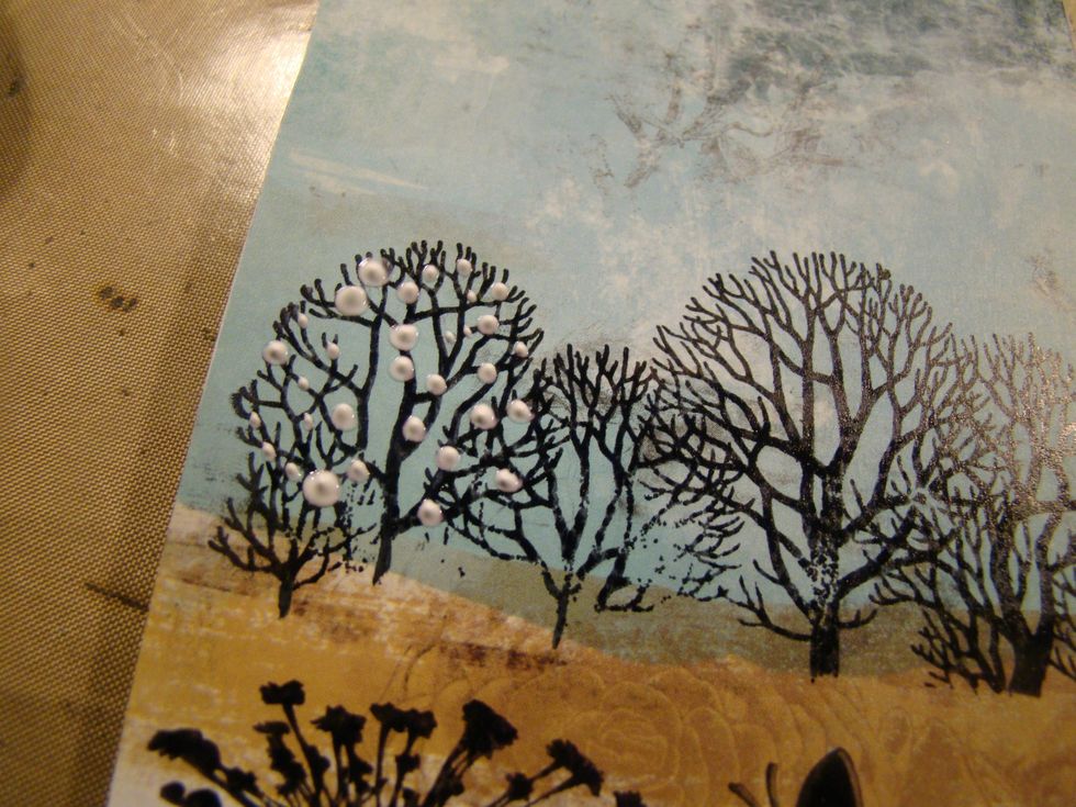 Add tiny dots of glue wherever you want to place your Flower Soft