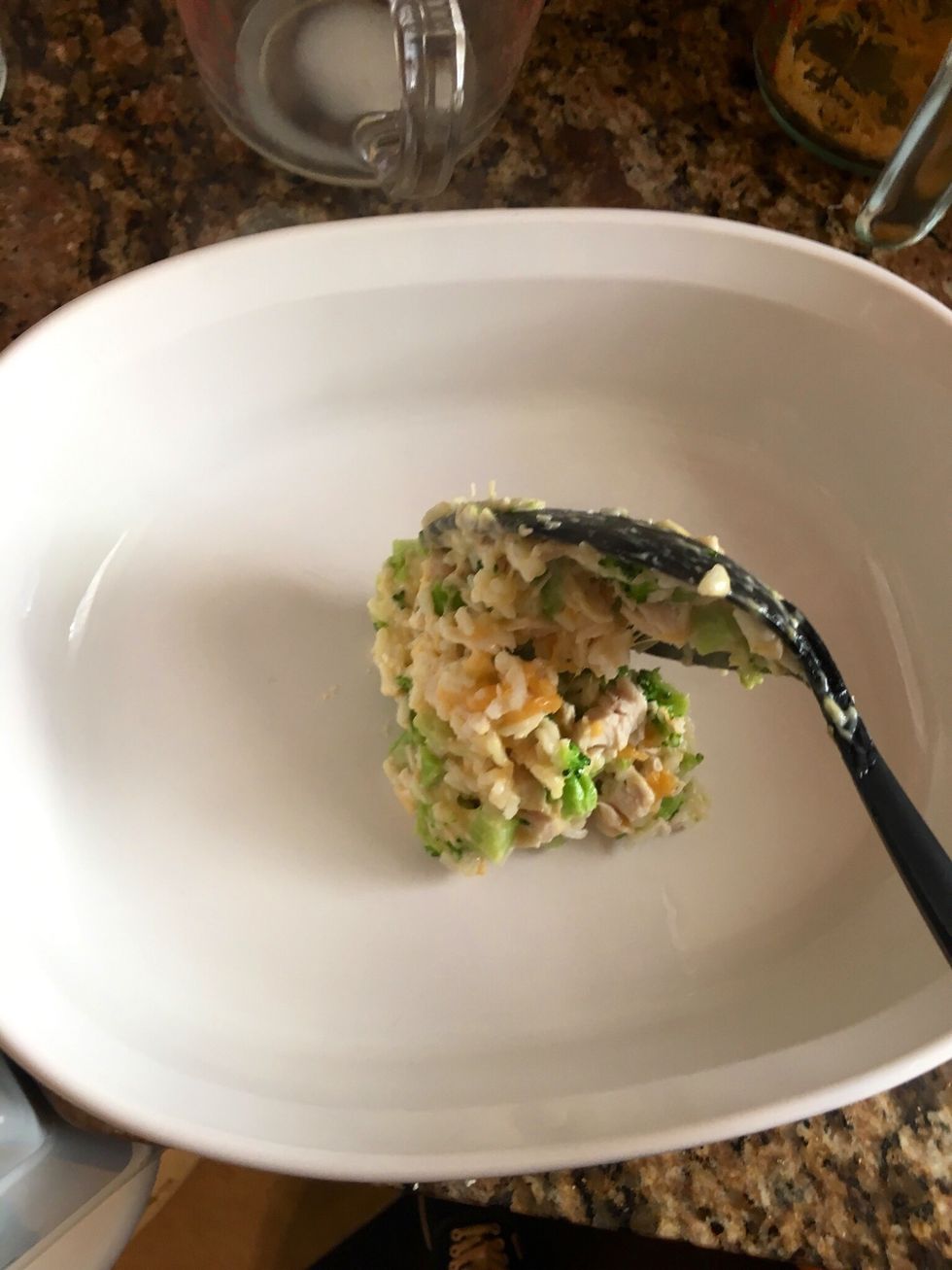 Add to a casserole dish