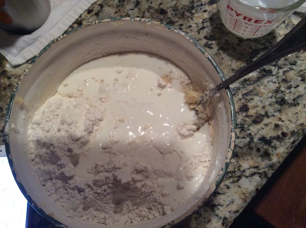 Add to cream mix alternately with the buttermilk.