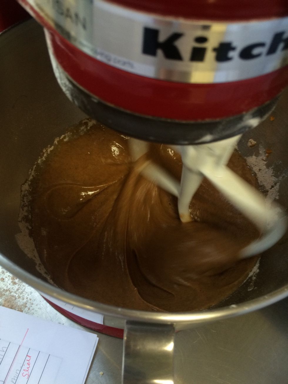 add to mixer and blend until fully mixed