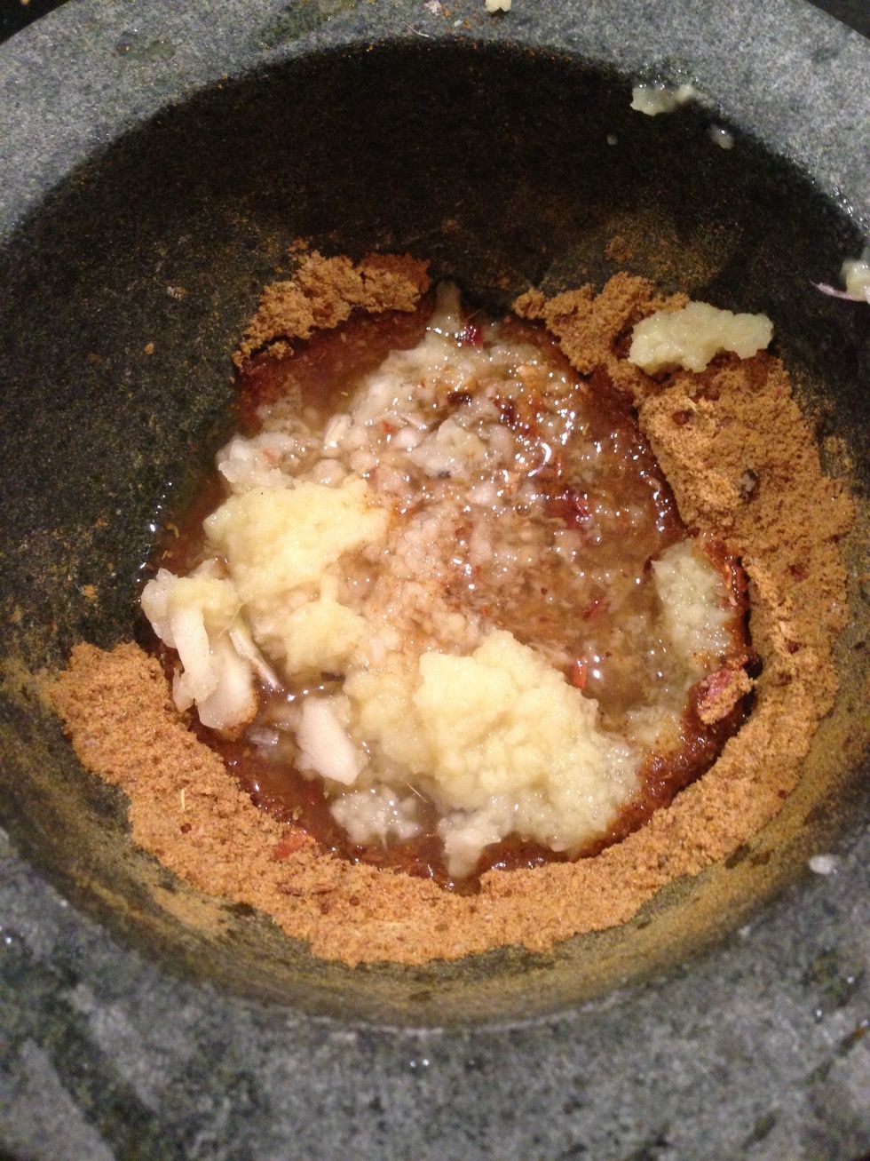 Add to powdered spice