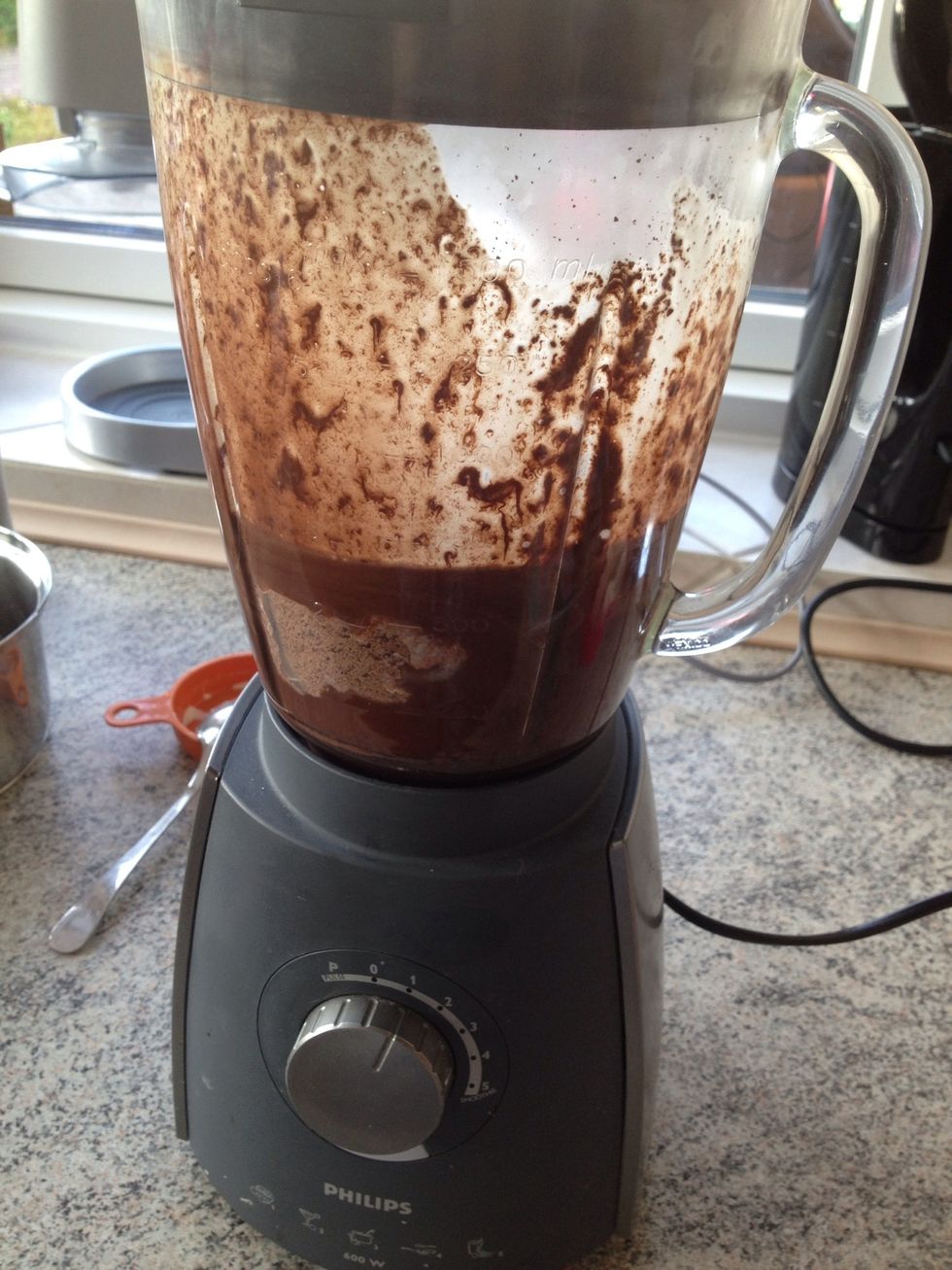 Add to the blender and mix shortly